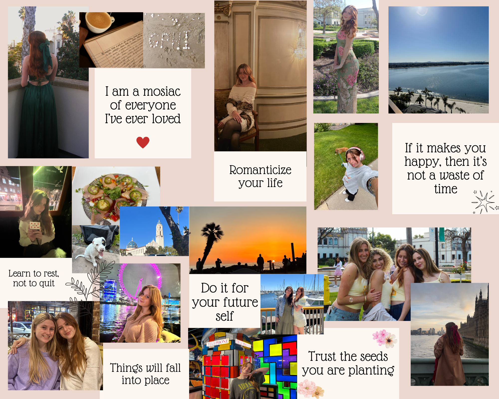 Photo collage of Eden Tripp
